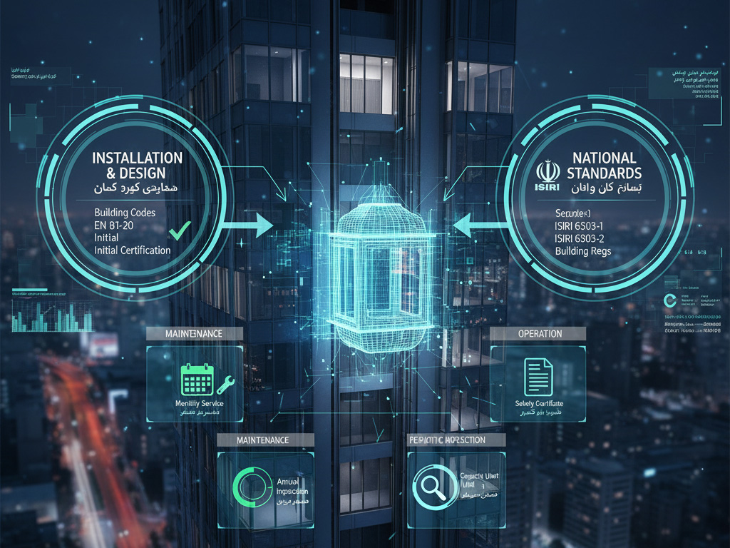 قوانین ساختمان و آسانسور