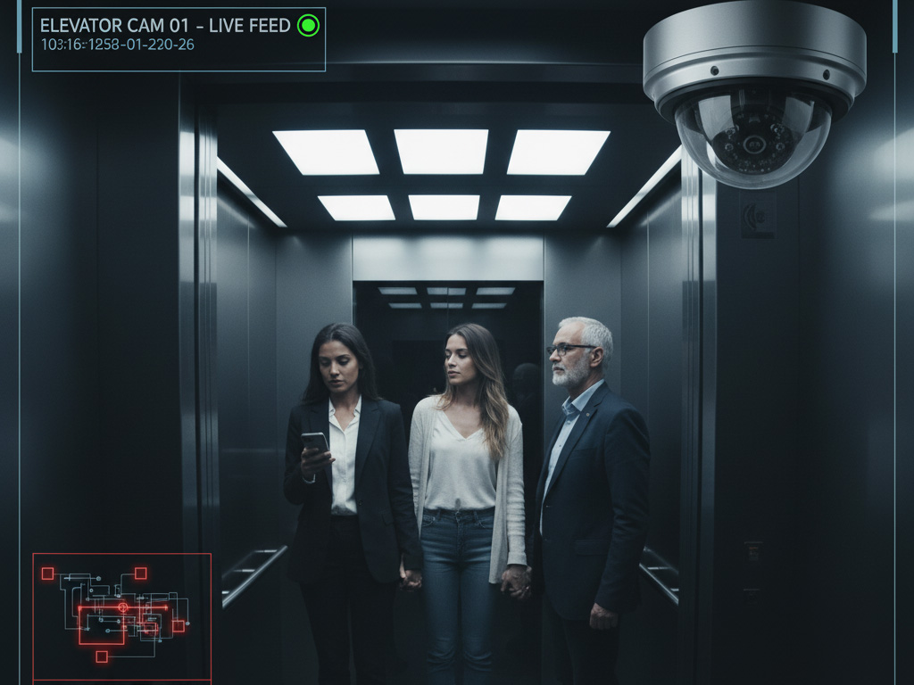 نقش سیستم‌های نظارت تصویری در افزایش ایمنی آسانسور