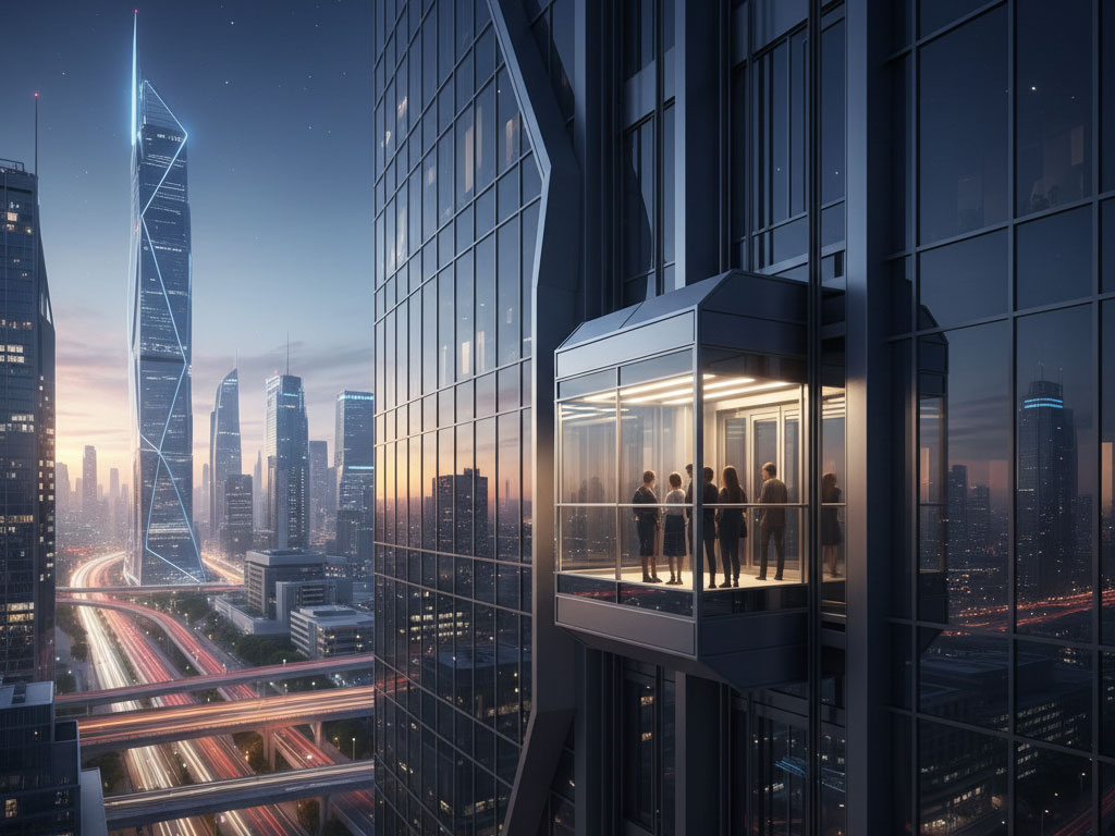 آسانسور به عنوان عنصر شاخص در معماری مدرن