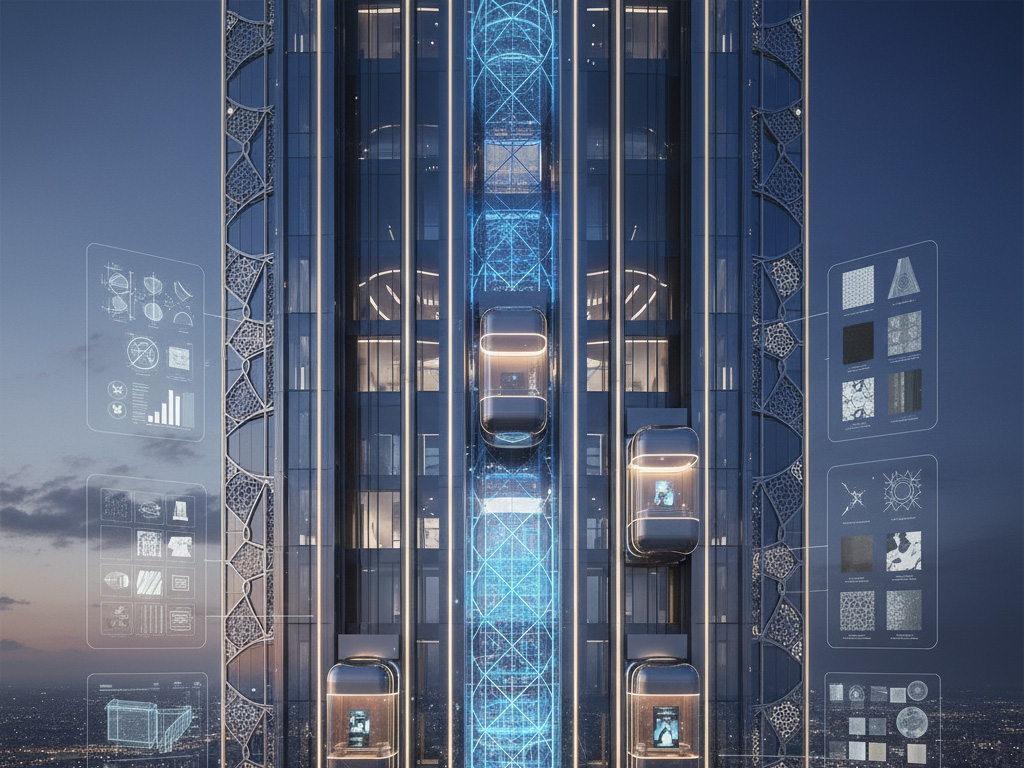 طراحی آسانسور با الهام از معماری ساختمان طراحی آسانسور با الهام از معماری ساختمان