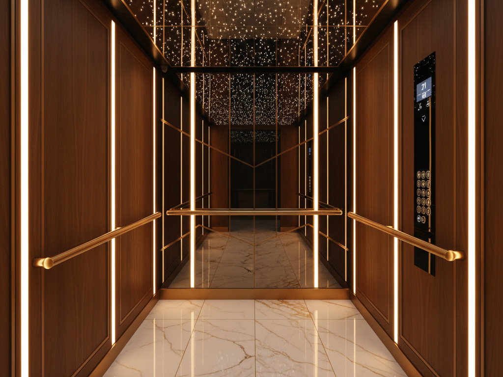 هماهنگی رنگ و نورپردازی در طراحی آسانسور هماهنگی رنگ و نورپردازی در طراحی آسانسور