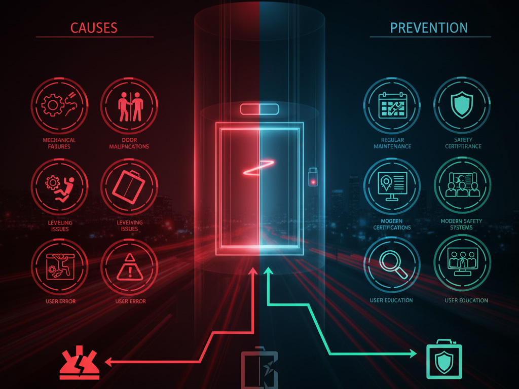 بررسی علل اصلی حوادث آسانسور و راهکارهای پیشگیری بررسی علل اصلی حوادث آسانسور و راهکارهای پیشگیری