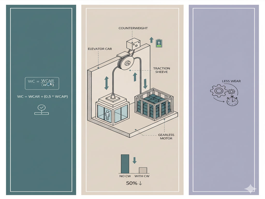 سیستم‌های تعادل وزنه در آسانسور