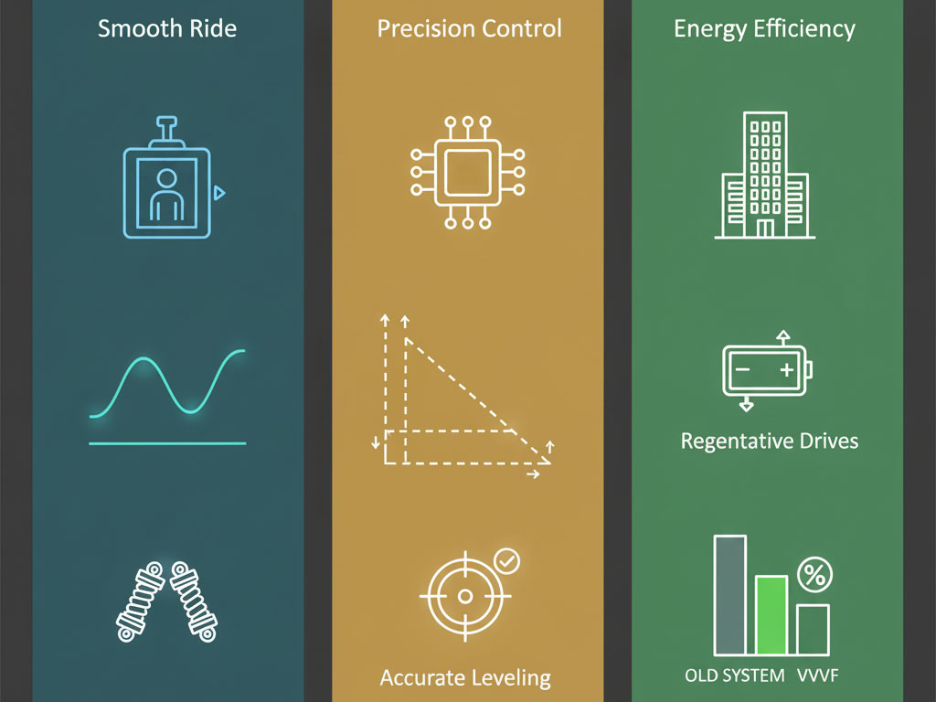 سیستمهای کنترل دور متغیر (VVVF) در آسانسور سیستمهای کنترل دور متغیر (VVVF) در آسانسور