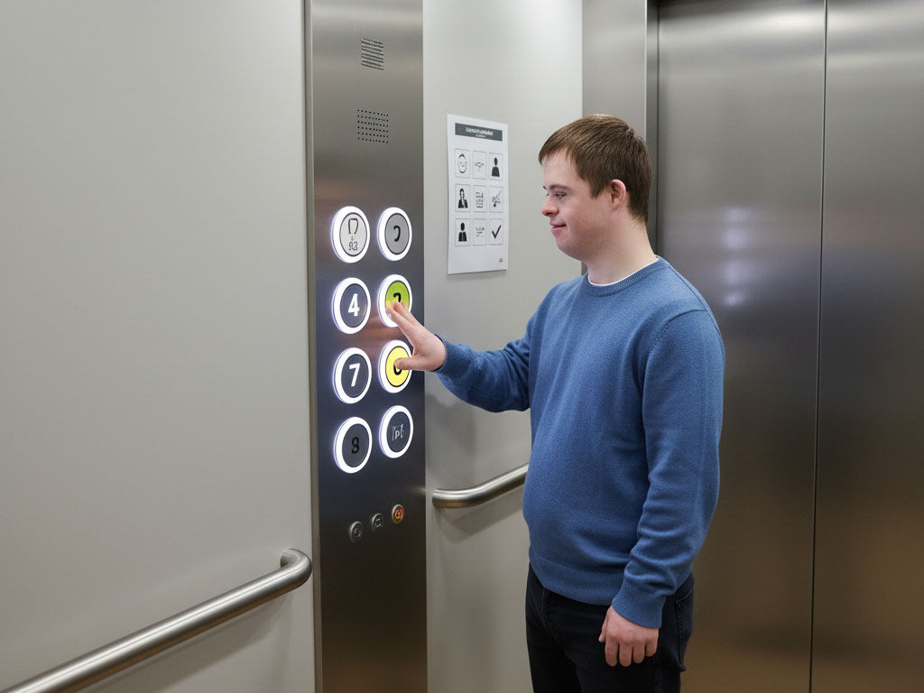 آسانسور و افراد دارای معلولیت ذهنی